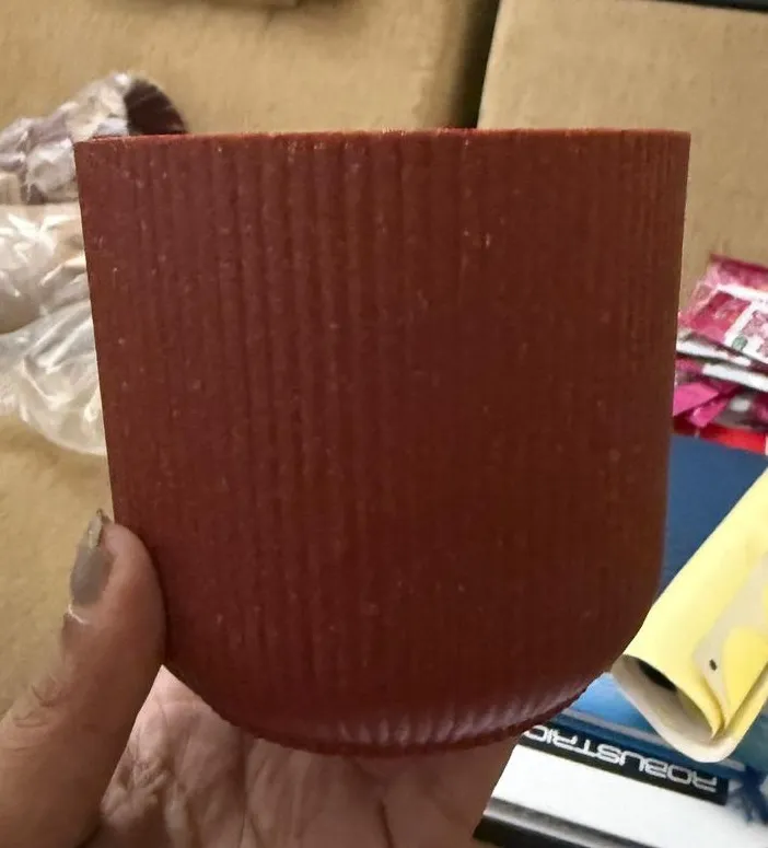 [PT806] Plastic Pot Ibiza Eco Red
